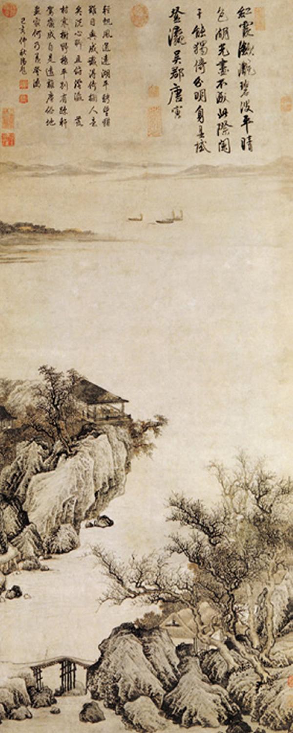 唐伯虎的画有哪些，唐伯虎的画有哪些真迹（唐寅<唐伯虎>山水画欣赏）