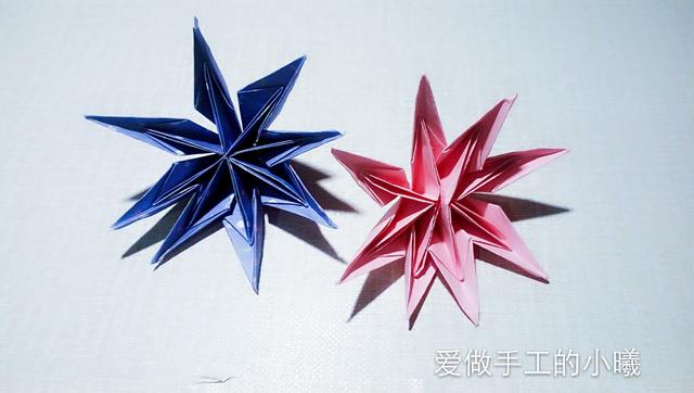 八瓣花的折剪方法，手工八瓣花的剪法视频（八瓣花折纸教程）