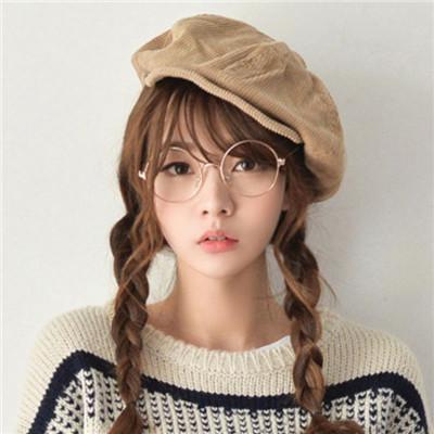 眼镜女头像微信，眼镜女头像（复古圆框眼镜让你气质十足）