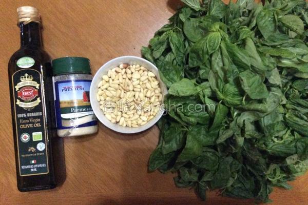 西餐罗勒酱的做法，意大利罗勒青酱