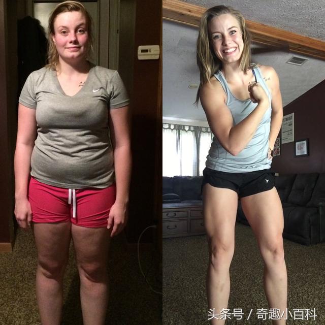 励志背景图/南风/越努力越幸运，越努力越幸运的背景图（一组减肥前后对比照片）