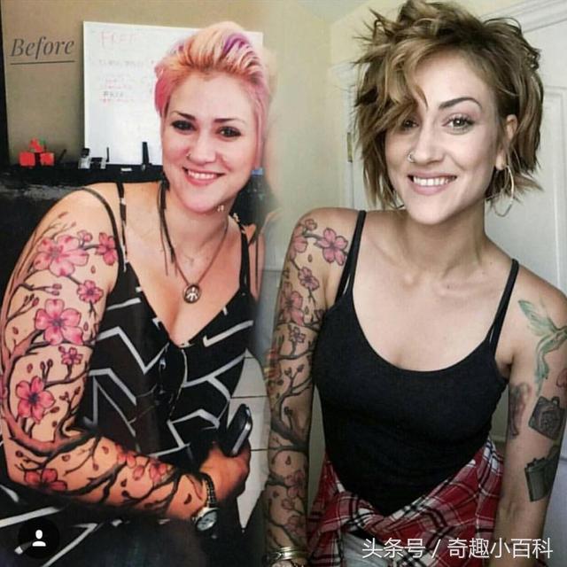 励志背景图/南风/越努力越幸运，越努力越幸运的背景图（一组减肥前后对比照片）