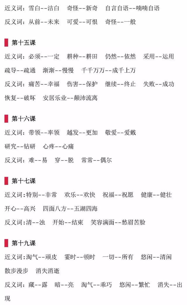 确确实实的近义词，确确实实的近义词是什么呢（小学语文近义词、反义词大全）