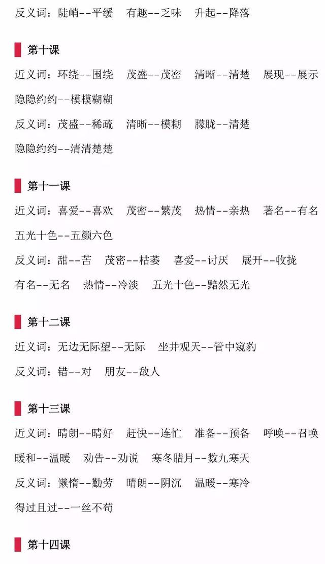 确确实实的近义词，确确实实的近义词是什么呢（小学语文近义词、反义词大全）