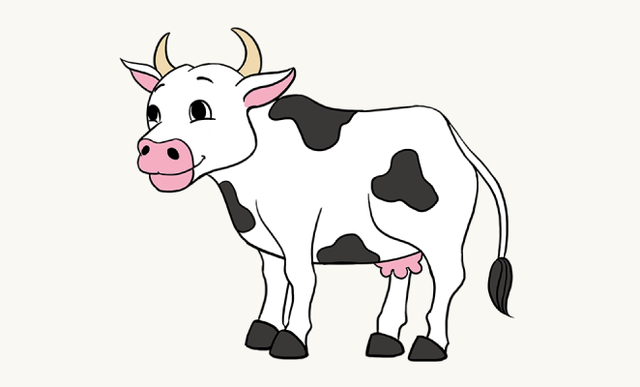 （儿童简笔画）怎么画奶牛，（儿童简笔画怎么画奶牛（卡通奶牛宝宝画法教程）