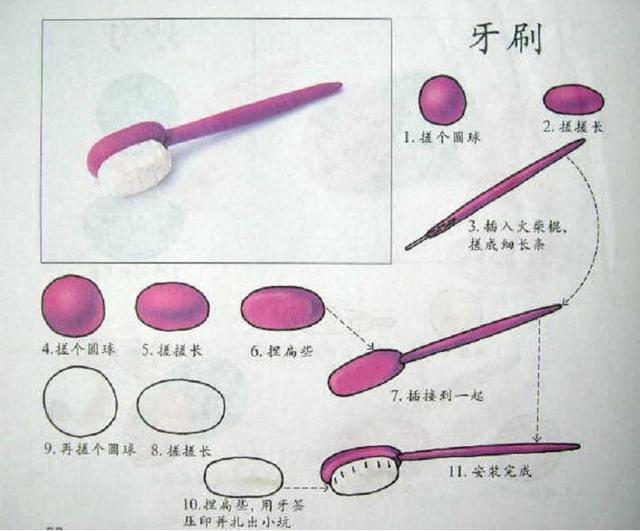 橡皮泥文具的制作方法图片