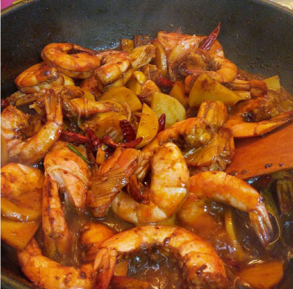 焖开背大虾教程，自制卤水做的油焖大虾