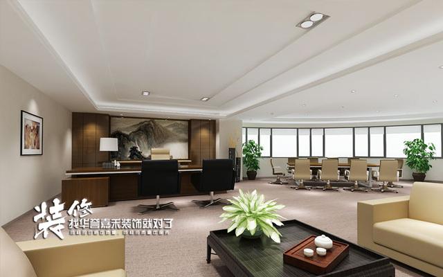 经理办公室效果图设计，经理办公室效果图_办公室装修效果图案例（办公室装修效果图-经理室）