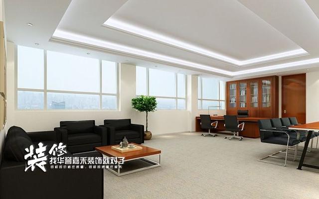 经理办公室效果图设计，经理办公室效果图_办公室装修效果图案例（办公室装修效果图-经理室）