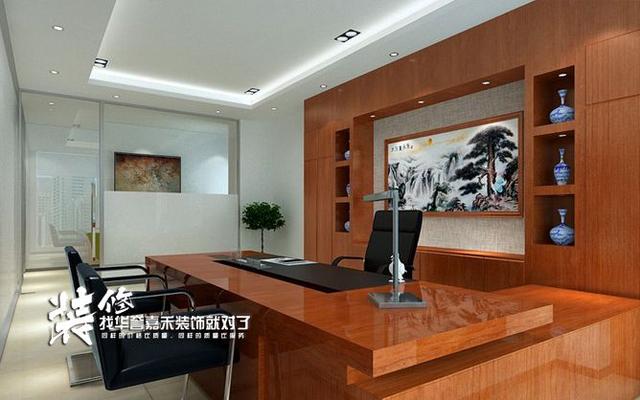 经理办公室效果图设计，经理办公室效果图_办公室装修效果图案例（办公室装修效果图-经理室）