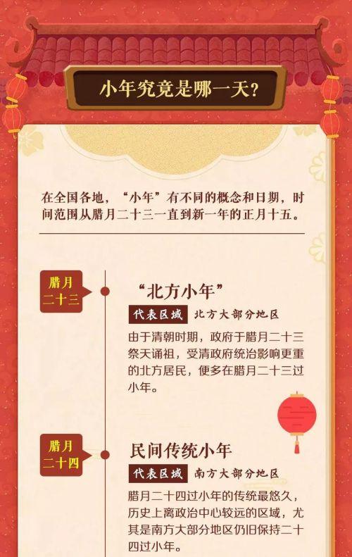 南方小年是哪天，南方小年是哪一天农历（南方北方小年时间习俗有什么不同差异）