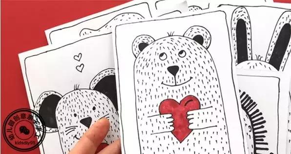 小熊简笔画怎么画，小熊简笔画怎么画超萌（爱心小熊一步一步画）