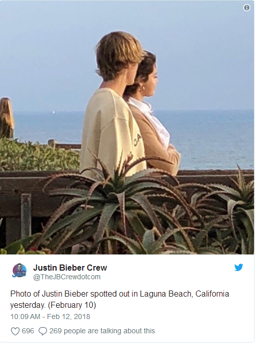 贾斯汀比伯头像，贾斯汀比伯微信（携手出席的Jelena甜过情人节）