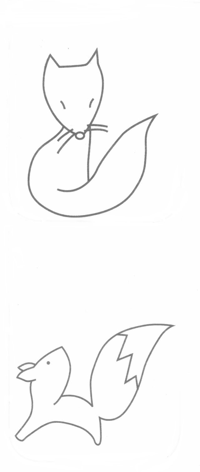 卡通狼的简笔画怎么画呢，狼简笔画卡通图片（智慧育儿狼、狐狸、浣熊简笔画）