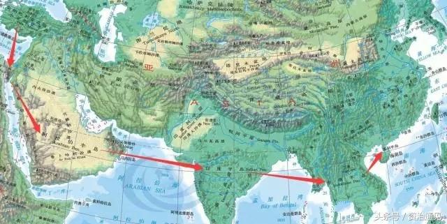 阿拉伯半岛地图，世界地图上的阿拉伯半岛（世界上最大的半岛——阿拉伯半岛）