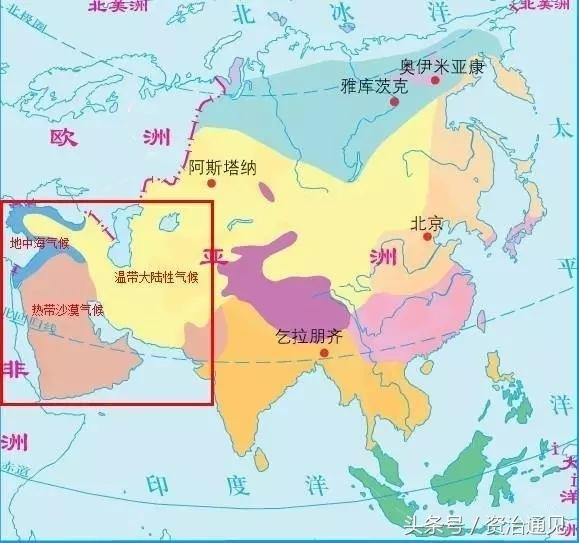 阿拉伯半岛地图，世界地图上的阿拉伯半岛（世界上最大的半岛——阿拉伯半岛）
