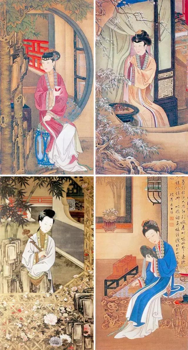 世界名画人物图片，世界名画人物图片大全 作品（藏在世界各地的中国古代仕女图）