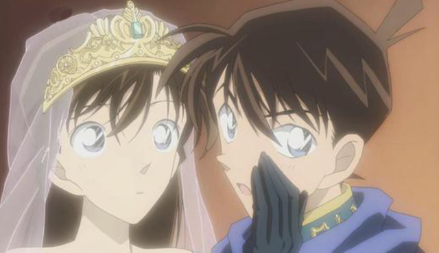 新兰系列情头/每当小兰哭的时候  我总会忍不住心疼，微信头像，新兰系列情头/每当小兰哭的时候  我总会忍不住心疼（新一和小兰在剧场版里秀过的那些恩爱）