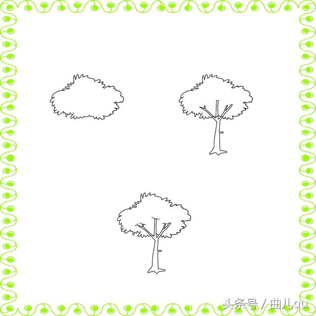 12种树的画法，12种树的画法夏天的树（植树节手抄报素材）