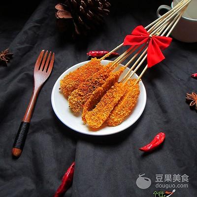 油炸肉串儿怎么做，黄金肉串的做法