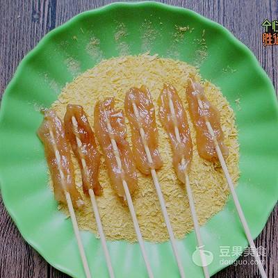 油炸肉串儿怎么做，黄金肉串的做法