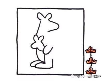 可爱袋鼠的简笔画怎么画呢，简笔画袋鼠的简笔画（每天学一幅简笔画——袋鼠简笔画图片）