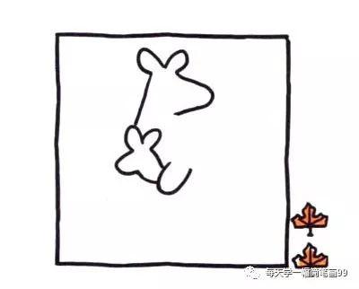 可爱袋鼠的简笔画怎么画呢，简笔画袋鼠的简笔画（每天学一幅简笔画——袋鼠简笔画图片）