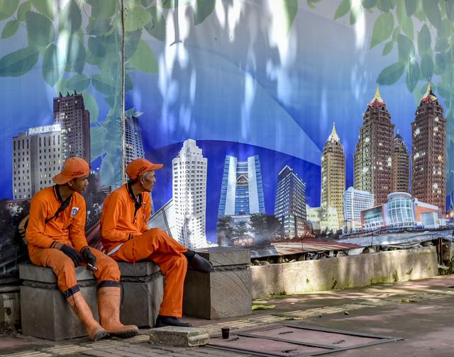 4岁儿童学画画，4岁宝宝美术课应该画什么（[1]<外代二线>雅加达街头）