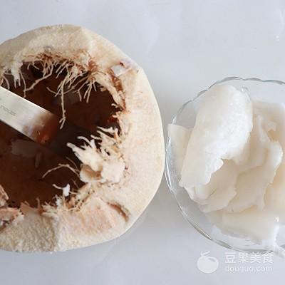 椰子里面的白色果肉可以吃吗，杨枝甘露，自制椰浆版