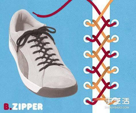 鞋带系法大全最流行，马丁靴鞋带系法大全最流行（9种鞋带的系法图解）