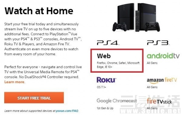 PlayStation Vue网络电视登陆PC和Mac平台