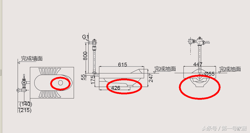 蹲便器百科 蹲便器尺寸 蹲便器选择与安装