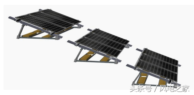 平面屋顶光伏发电系统支架的安装说明