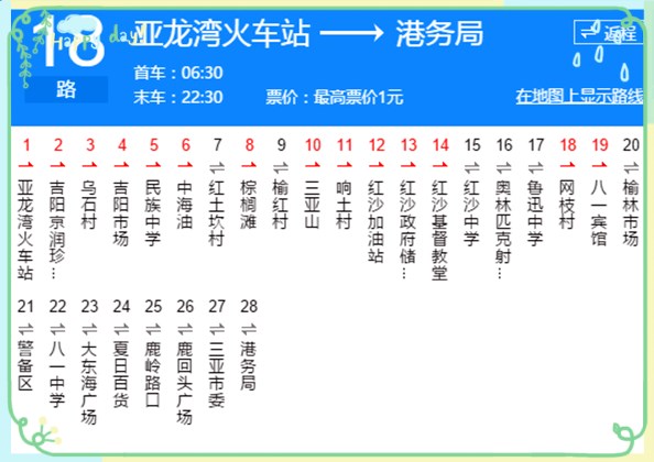 三亚公共交通线路_三亚公交线路一览表 - 密云旅游