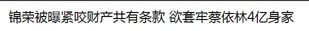 马龙和蔡依林是夫妻吗(锦荣承认想分蔡依林4亿身家，果然蔡依林还是和马龙比较配)