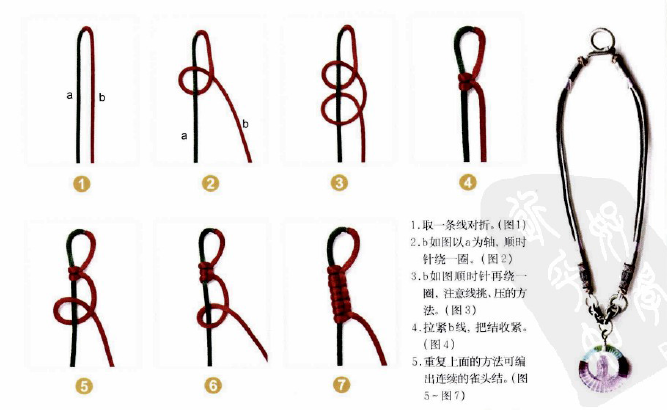 手链绳结打法（手链打结方法收尾）-第9张图片-科灵网