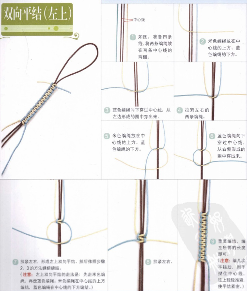 手链绳结打法（手链打结方法收尾）-第27张图片-科灵网