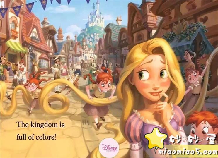 【双语绘本】迪士尼公主- 长发公主乐佩:色彩的王国 Tangled Kingdom of Color 带精美插画 完整版图片 No.20
