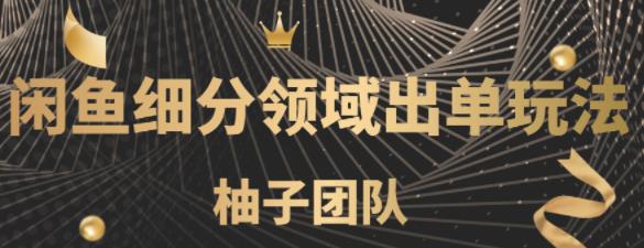 柚子内部课：闲鱼细分领域暴力出单玩法，低成本轻松做到单号月入5000+【视频教程】 配图