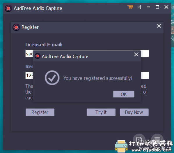 [Windows]优秀录音工具：AudFree Audio Capture 2.5.0.25 配图 No.1