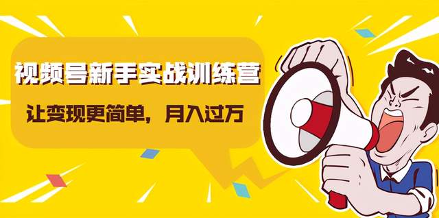 龟课视频号新手变现实战训练营，玩赚视频号，轻松月入过万【视频教程】 配图
