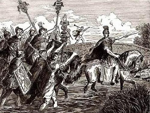 凯撒渡过卢比孔河谚语