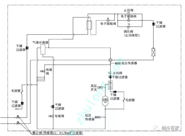 几十套制冷系统原理以及流程图，值得收藏