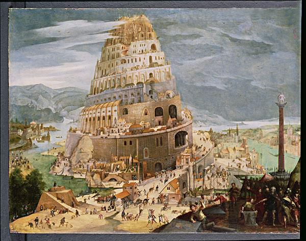 原文:the tower of babel, described in the old testament (genesis