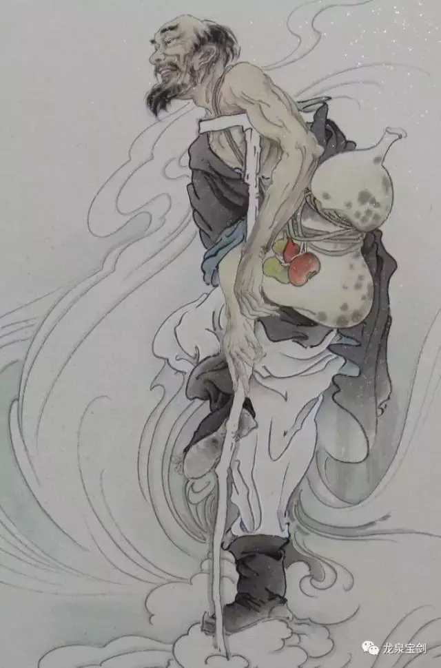 铁拐李及葫芦三,汉钟离的芭蕉扇我们在很多民间字画以及影视剧中看到