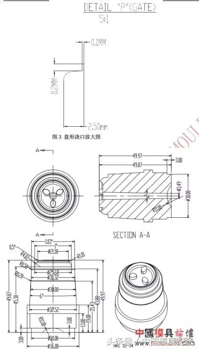 模内自动切水口注射模设计，你知道吗？