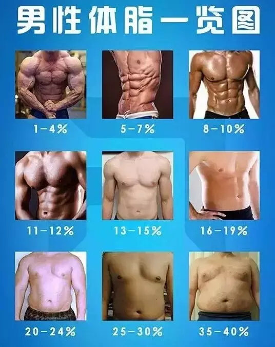 体重过百就是胖吗？一份体重对照表、体脂率对比照，看看你真胖吗