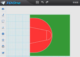 篮球场三分线用什么工具画(3D创意设计“教材”连载之十九 篮球场)