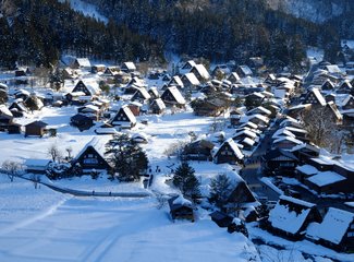 与日本的第二次邂逅：下吕汤之馆岛，白川乡合掌村，白马高地滑雪，东京迪斯尼