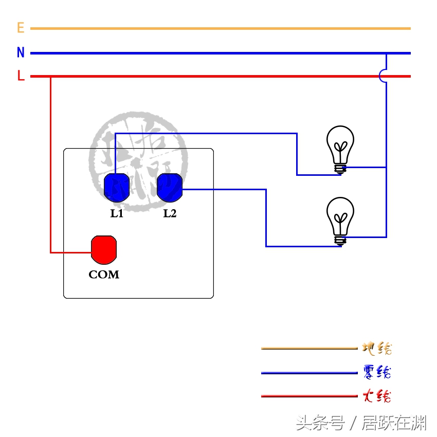 开关接线再也难不倒我：多开单控开关的接线方法